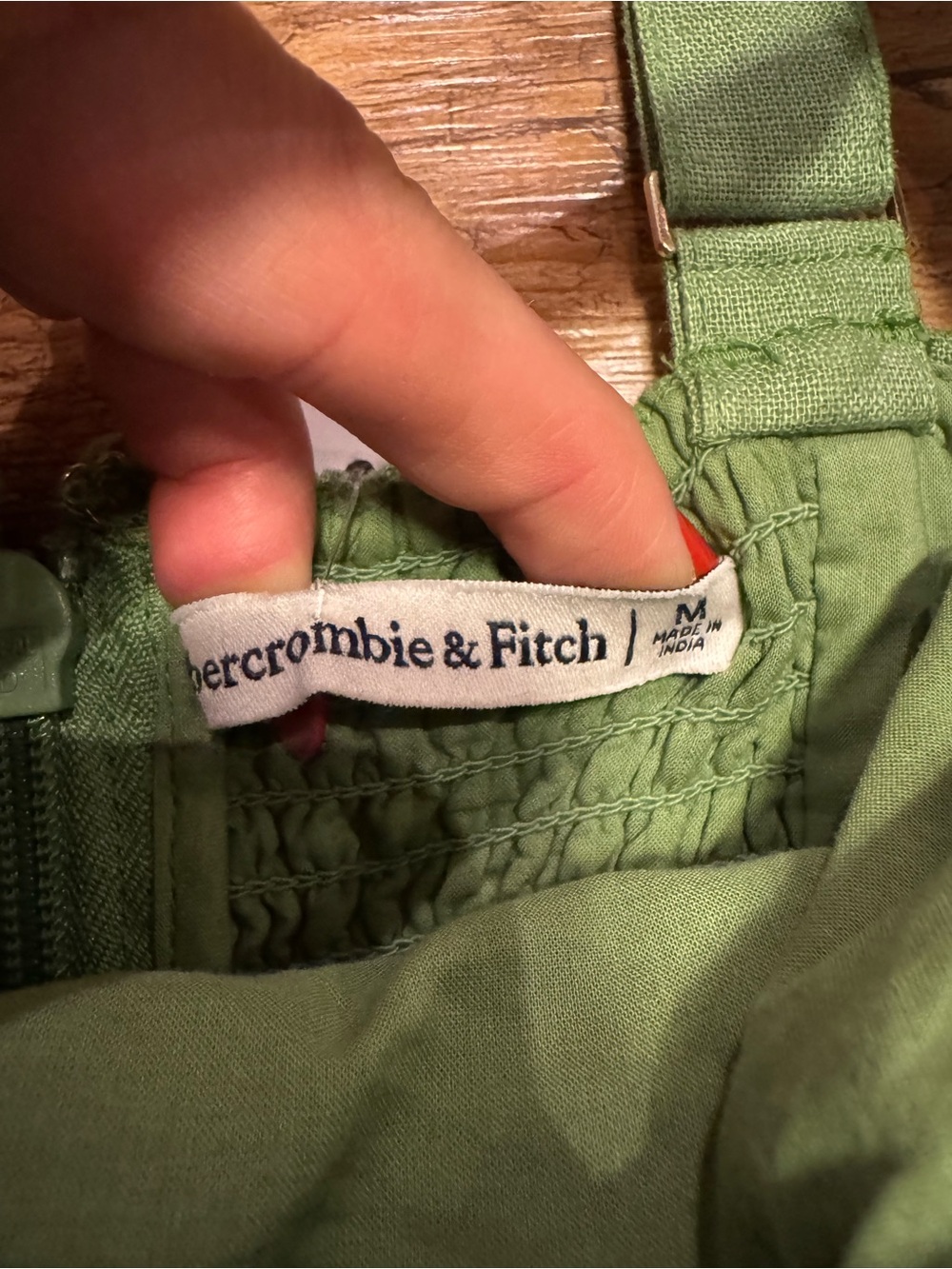 Abercrombie & Fitch Green Mini Dress - Picture 6 of 6